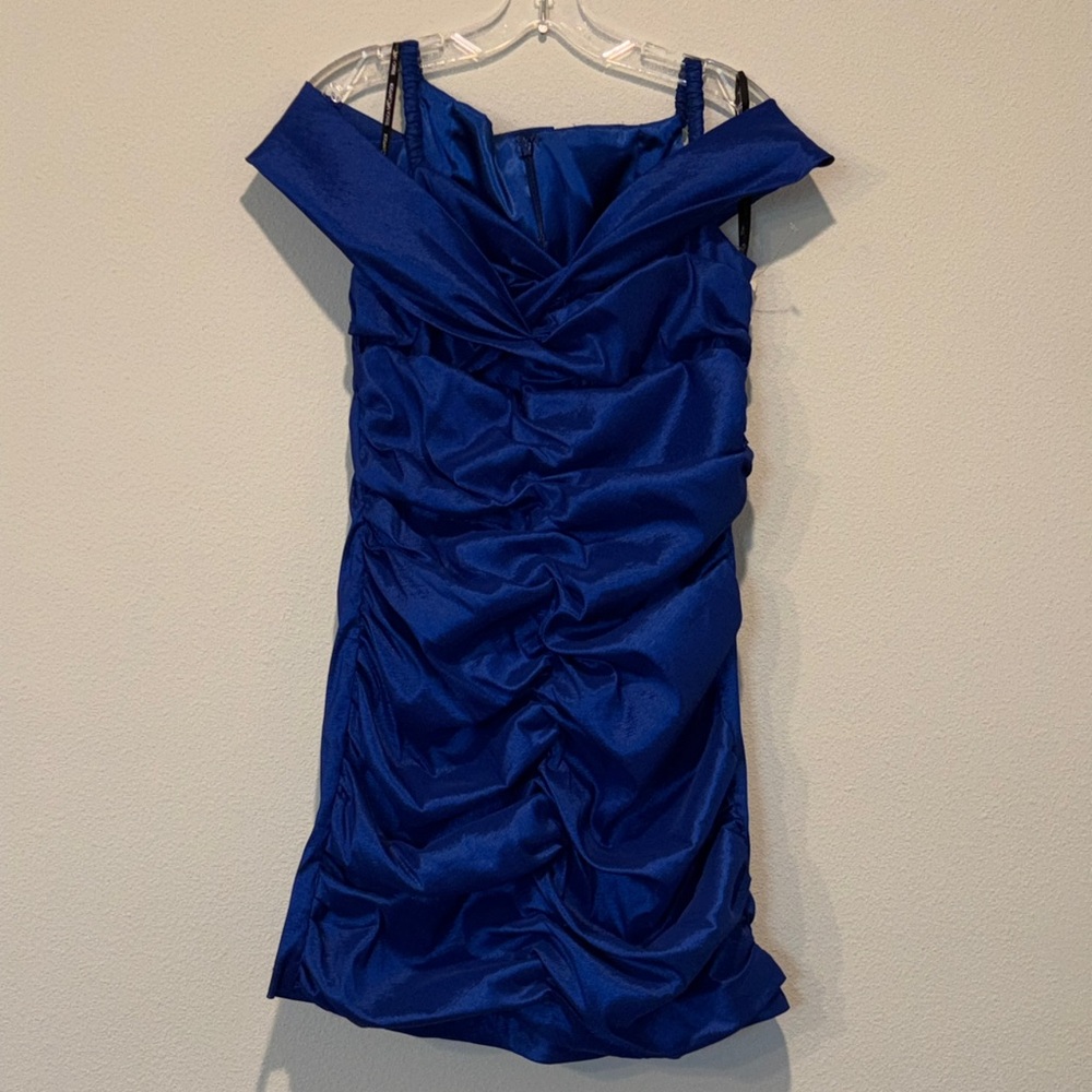 Vintage Jessica McClintock Blue Cocktail Dress‎